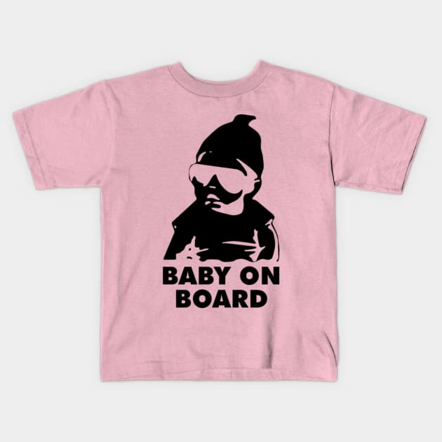 Baby On Board Kids T-Shirt by Seopdesigns